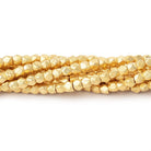 3.5mm Brushed Hand Cut Nugget Beads - Beadsofcambay.com