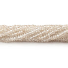 3.5mm Champagne Zircon Plain Rondelle 13.75 inch 160 Beads - Beadsofcambay.com