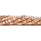 3.5mm Hand Cut Faceted Nugget Beads 8 inch 57 pieces - Beadsofcambay.com