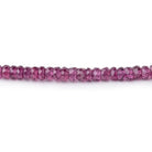 3.5mm Malaia Garnet Faceted Rondelle Beads 16 inch 190 pieces - Beadsofcambay.com