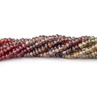 3.5mm Multi Gemstone Faceted Rondelle 13.5 inch 160 Beads - Beadsofcambay.com