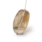 35x21mm Rutilated Quartz Faceted Nugget Focal 1 Bead - Beadsofcambay.com