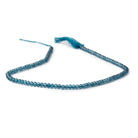 3.8mm London Blue Quartz Micro Faceted Rondelle 12.25 inch 110 Beads - Beadsofcambay.com