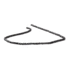 3mm Black Spinel Micro Faceted Rondelles 12.5 inch 130 Beads AAA - Beadsofcambay.com