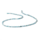 3mm Blue Zircon Micro Faceted Cube 15.25 inch 130 Beads A - Beadsofcambay.com