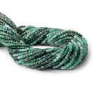 3mm Brazilian Emerald Micro Faceted Cube Beads 12.5 inch 108 pieces A - Beadsofcambay.com