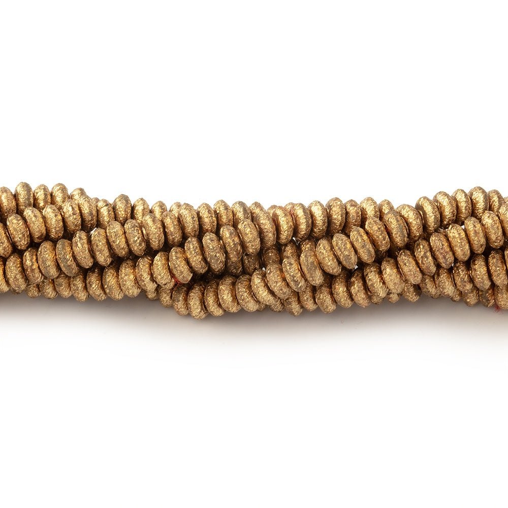 3mm Brushed Disc Beads - Beadsofcambay.com