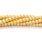 3mm Brushed Round Beads - Beadsofcambay.com