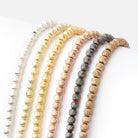 3mm Brushed Round Beads - Beadsofcambay.com