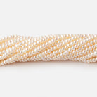 3mm Creamy White Off Round Freshwater Pearls 15 inch 168 pieces - Beadsofcambay.com