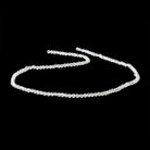 3mm Crystal Quartz Faceted Round Beads 13.75 inch 145 pieces - Beadsofcambay.com