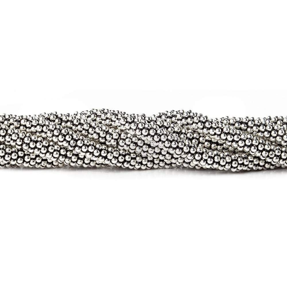 3mm Daisy Spacers with Sterling Silver Base 4 inch 78 Beads - Beadsofcambay.com