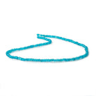 3mm Light Neon Blue Apatite Faceted Rondelle 13 inch 165 Beads - Beadsofcambay.com