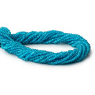 3mm Light Neon Blue Apatite Faceted Rondelle 13 inch 165 Beads - Beadsofcambay.com