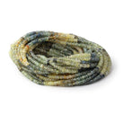 3mm Multi Color Sapphire Faceted Rondelle 16 inch 245 Beads - Beadsofcambay.com