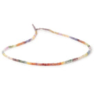 3mm Multi Color Sapphire Faceted Rondelle 18 inch 300 Beads AA - Beadsofcambay.com