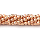 3mm Polished Round Beads - Beadsofcambay.com