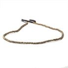 3mm Pyrite Faceted Rondelle Beads 13.75 inch 155 pieces - Beadsofcambay.com