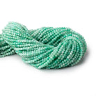 3mm Shaded Emerald Micro Faceted Round 12.25 inch 100 Beads - Beadsofcambay.com