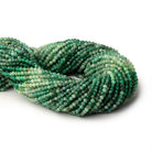 3mm Shaded Emerald Micro Faceted Round Beads 15.5 inch 140 pieces - Beadsofcambay.com