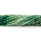 3mm Shaded Emerald Micro Faceted Round Beads 15.5 inch 140 pieces - Beadsofcambay.com