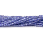 3mm Tanzanite Plain Rondelle Beads 18 inch 280 pieces AAA - Beadsofcambay.com