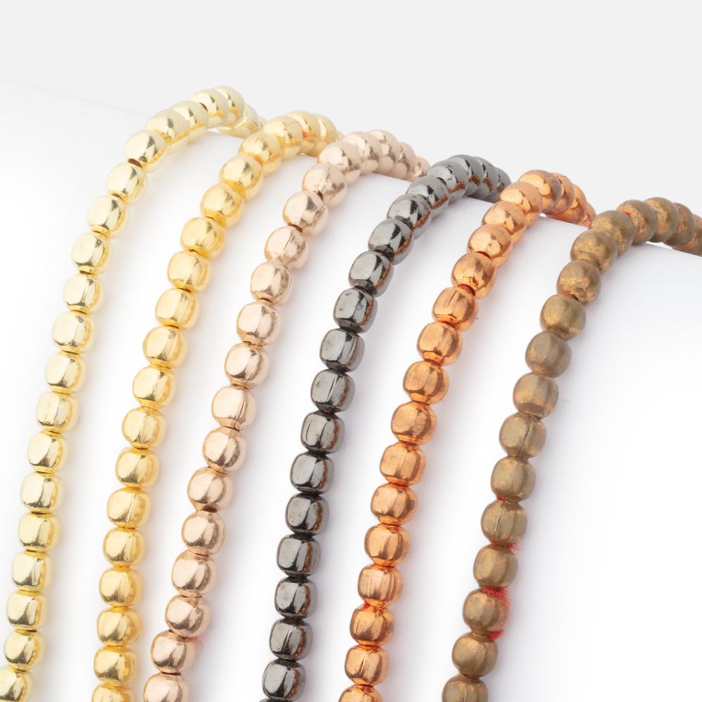 3mm Polished Round Beads - BeadsofCambay.com