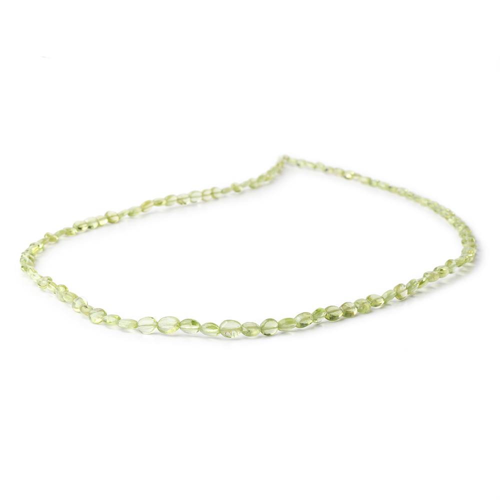 3x2-5x4mm Peridot Plain Oval Beads 16 inch 92 pieces - Beadsofcambay.com
