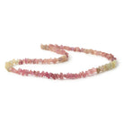 3x2 - 7x4mm Multi Color Sapphire Raw Crystal Beads 16 inch 172 pieces - Beadsofcambay.com