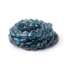 4 - 10mm Moss Aquamarine Plain Oval Beads 17.5 inch 64 pieces - Beadsofcambay.com