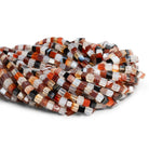 4-4.5mm Botswana Agate Plain Cube Beads 14 inch 80 pieces - Beadsofcambay.com