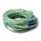 4-4.5mm Kornerupine Faceted Rondelle Beads 18 inch 185 pieces AA - Beadsofcambay.com
