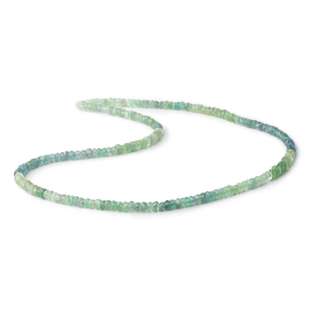 4-4.5mm Kornerupine Faceted Rondelle Beads 18 inch 185 pieces AA - Beadsofcambay.com