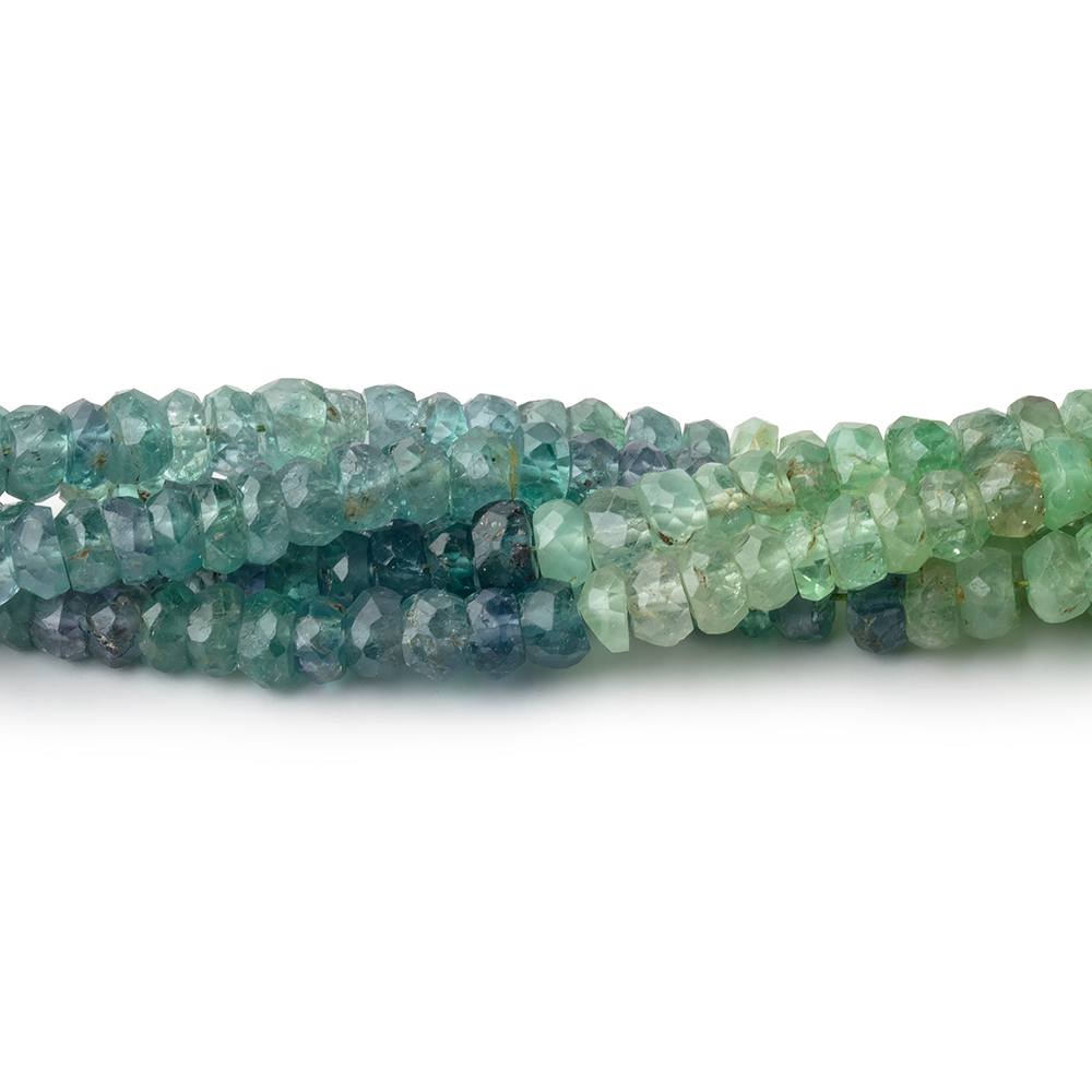 4-4.5mm Kornerupine Faceted Rondelle Beads 18 inch 185 pieces AA - Beadsofcambay.com