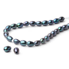 4 - 4.5mm Oval Freshwater Pearl with 1.5mm Large Hole - 15.5 inch Strand - Beadsofcambay.com