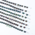 4 - 4.5mm Oval Freshwater Pearl with 1.5mm Large Hole - 15.5 inch Strand - Beadsofcambay.com