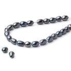 4 - 4.5mm Oval Freshwater Pearl with 1.5mm Large Hole - 15.5 inch Strand - Beadsofcambay.com
