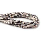 4-4.5mm Porcelain Jasper Plain Cube Beads 14 inch 80 pieces - Beadsofcambay.com