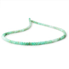4 - 5.5mm Green Tanzanian Opal Plain Rondelle Beads 18 inch 150 pieces - Beadsofcambay.com