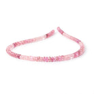4 - 5.5mm Shaded Pink Tourmaline Faceted Rondelle 14 inch 136 Beads AA - Beadsofcambay.com
