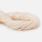4-5mm Creamy Straight Drill Oval Freshwater Pearls 15.25 inch 85 Beads - Beadsofcambay.com
