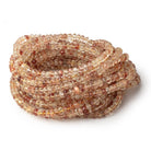 4 - 5mm Oregon Sunstone Faceted Rondelle Beads 16 inch 115 pieces AAA - Beadsofcambay.com
