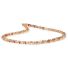4 - 5mm Oregon Sunstone Faceted Rondelle Beads 16 inch 115 pieces AAA - Beadsofcambay.com