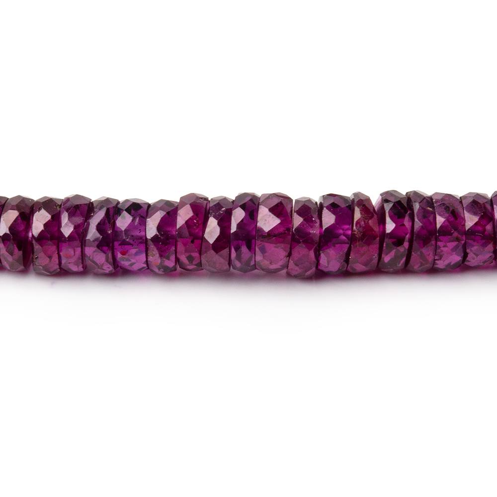 4 - 5mm Purple Garnet Faceted Heishi Beads 16 inch 240 pieces AAA - Beadsofcambay.com