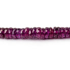 4 - 5mm Purple Garnet Faceted Heishi Beads 16 inch 240 pieces AAA - Beadsofcambay.com
