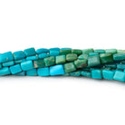 4 - 5mm Sleeping Beauty Turquoise Plain Rectangles 15.5 inch 70 Beads - Beadsofcambay.com