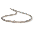 4 - 6.5mm Labradorite Faceted Rondelle Beads 18 inch 135 pieces AA - Beadsofcambay.com