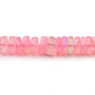 4 - 6.5mm Pink Ethiopian Opal Faceted Heishi 16 inch 230 Beads AA - Beadsofcambay.com