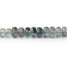 4-6.5mm Shaded Moss Aquamarine Faceted Rondelle 15.75 inch 125 Beads - Beadsofcambay.com