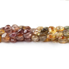 4 - 6mm Multi Color Golden Zircon Faceted Heart 16 inch 87 Beads AA - Beadsofcambay.com